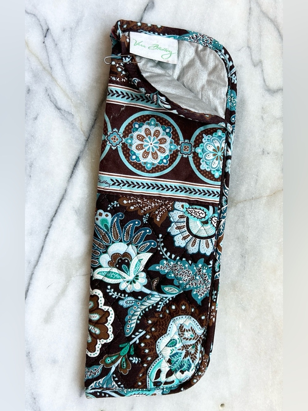 Vera Bradley Retired Rare Java Blue Hair Straightener Cover Case